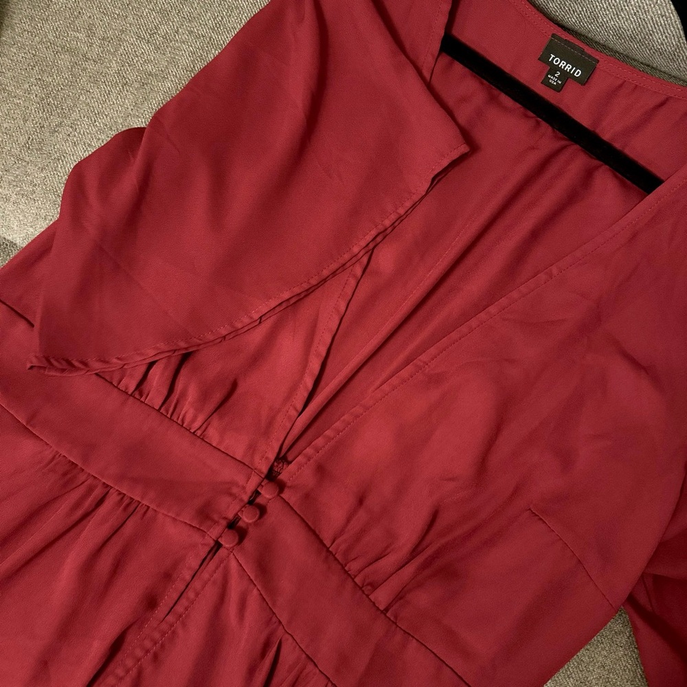Torrid Open Button Blouse - Picture 2 of 3